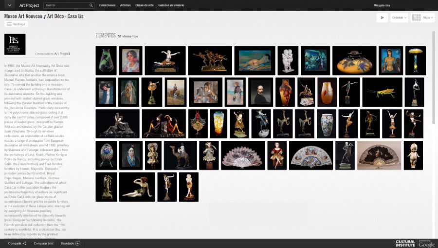 Obras del Museo Casa Lis en Google Art Project. 