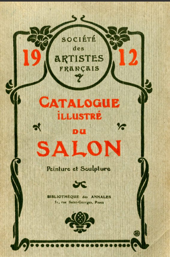 Catálogo de 'Le Salon', fuente de Soper y nota de prensa sobre la fuente de Soper. 01