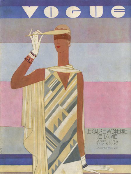 Eduardo García Benito. Hot Weather Fashions. Serie: "Portada revista internacional." Cartel. Papel. Reproducción litográfica. 1928.