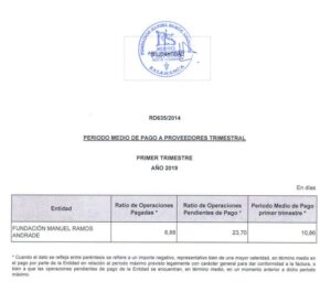 PAGO MEDIO A PROVEEDORES PRIMER TRIMESTRE 2019