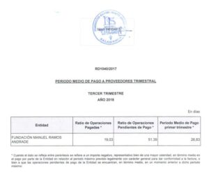 PAGO MEDIO A PROVEEDORES TERCER TRIMESTRE 2018