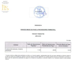 PAGO MEDIO A PROVEEDORES TERCER TRIMESTRE 2019